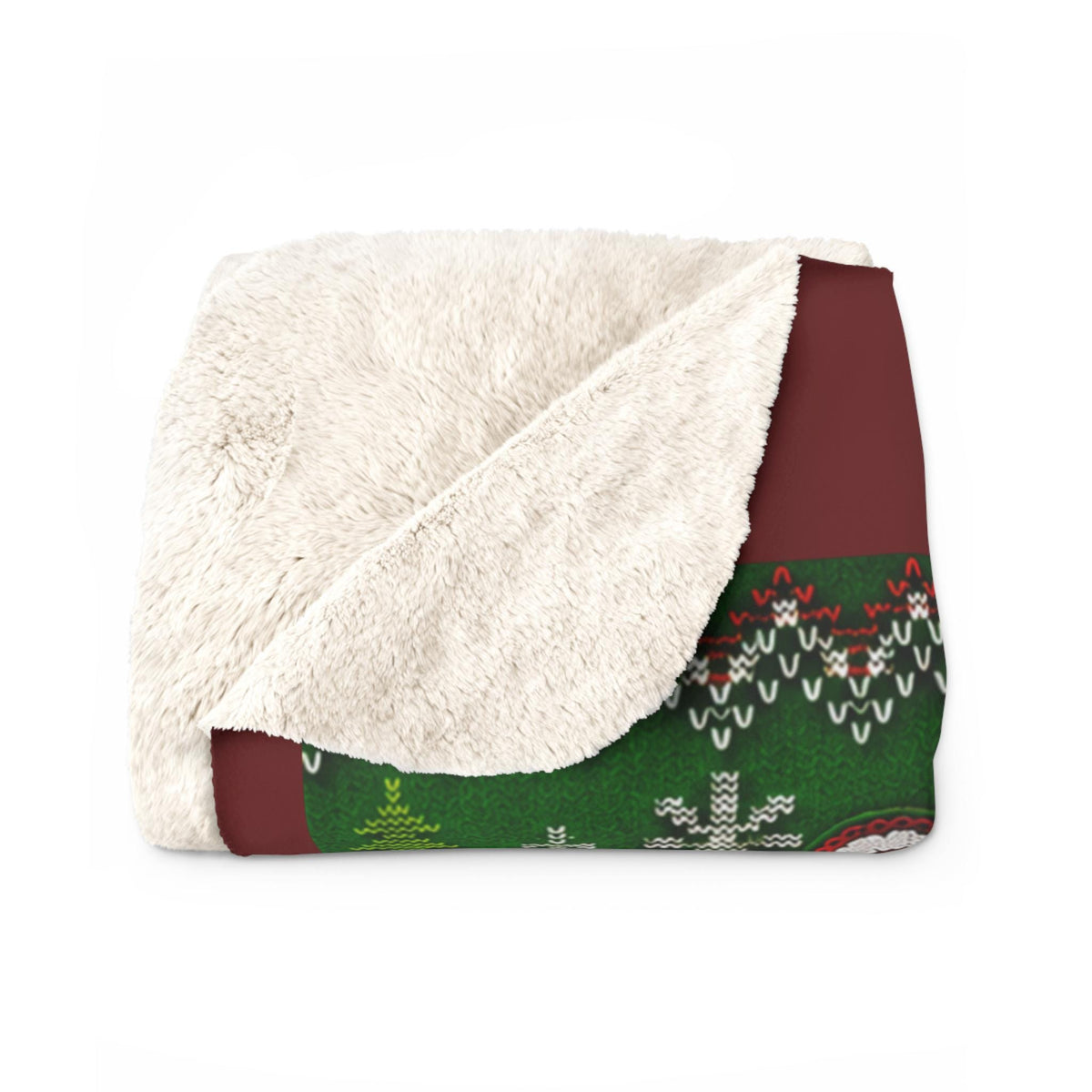 Have a Jerry Christmas Sherpa Blanket, Santa Jerry Garcia Holiday Throw, Cozy Christmas Decor, Gift… – alternate view 4