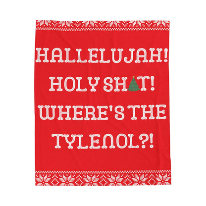Christmas Vacation Velveteen Plush Blanket: Funny Clark Griswold Quote