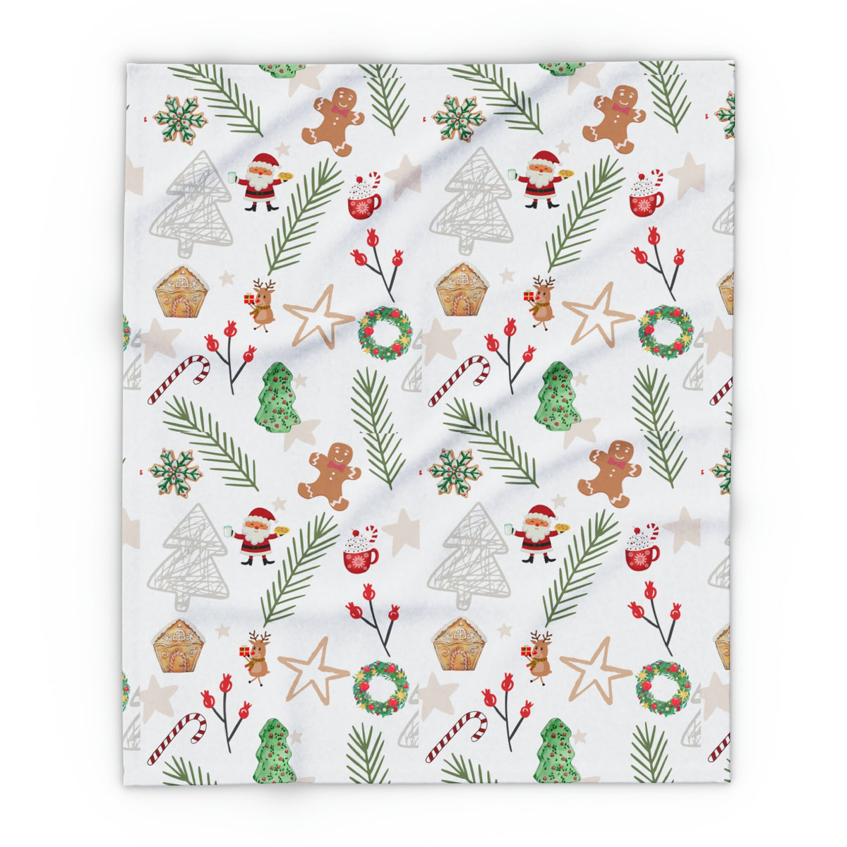 Festive Holiday Christmas Arctic Fleece Blanket