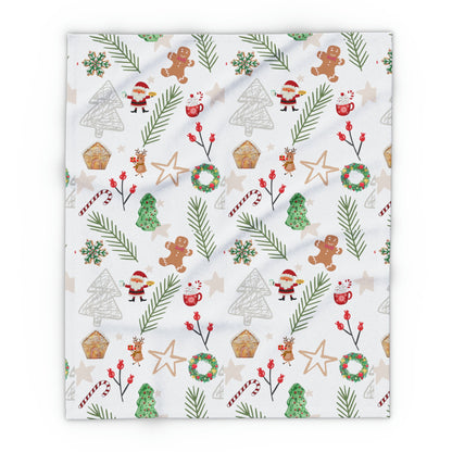 Festive Holiday Christmas Arctic Fleece Blanket