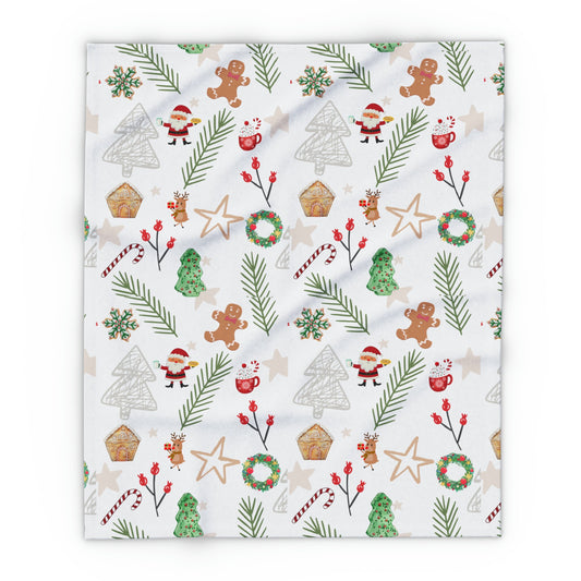 Festive Holiday Christmas Arctic Fleece Blanket