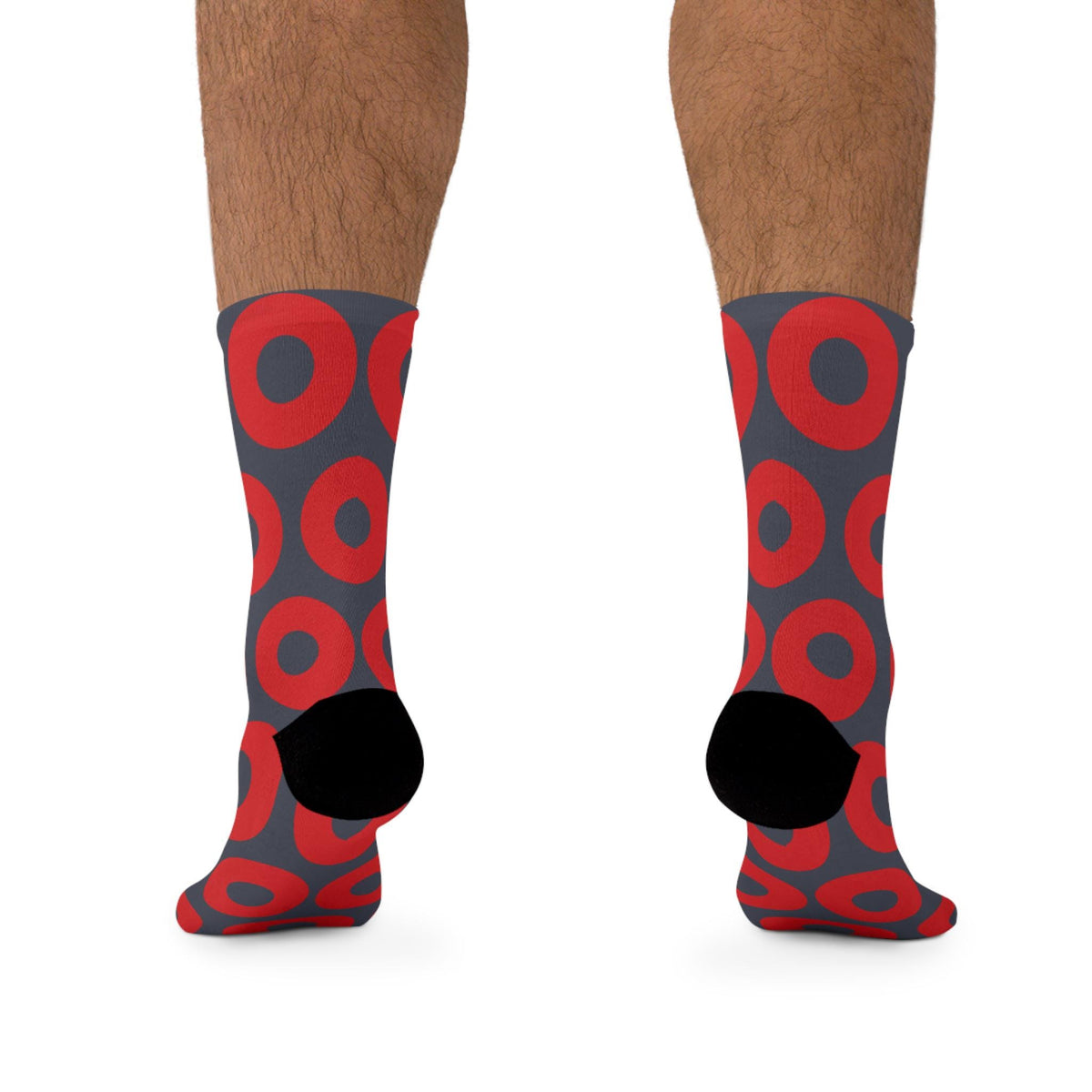 Red & Blue Fishman Donut Crew Socks – alternate view 8