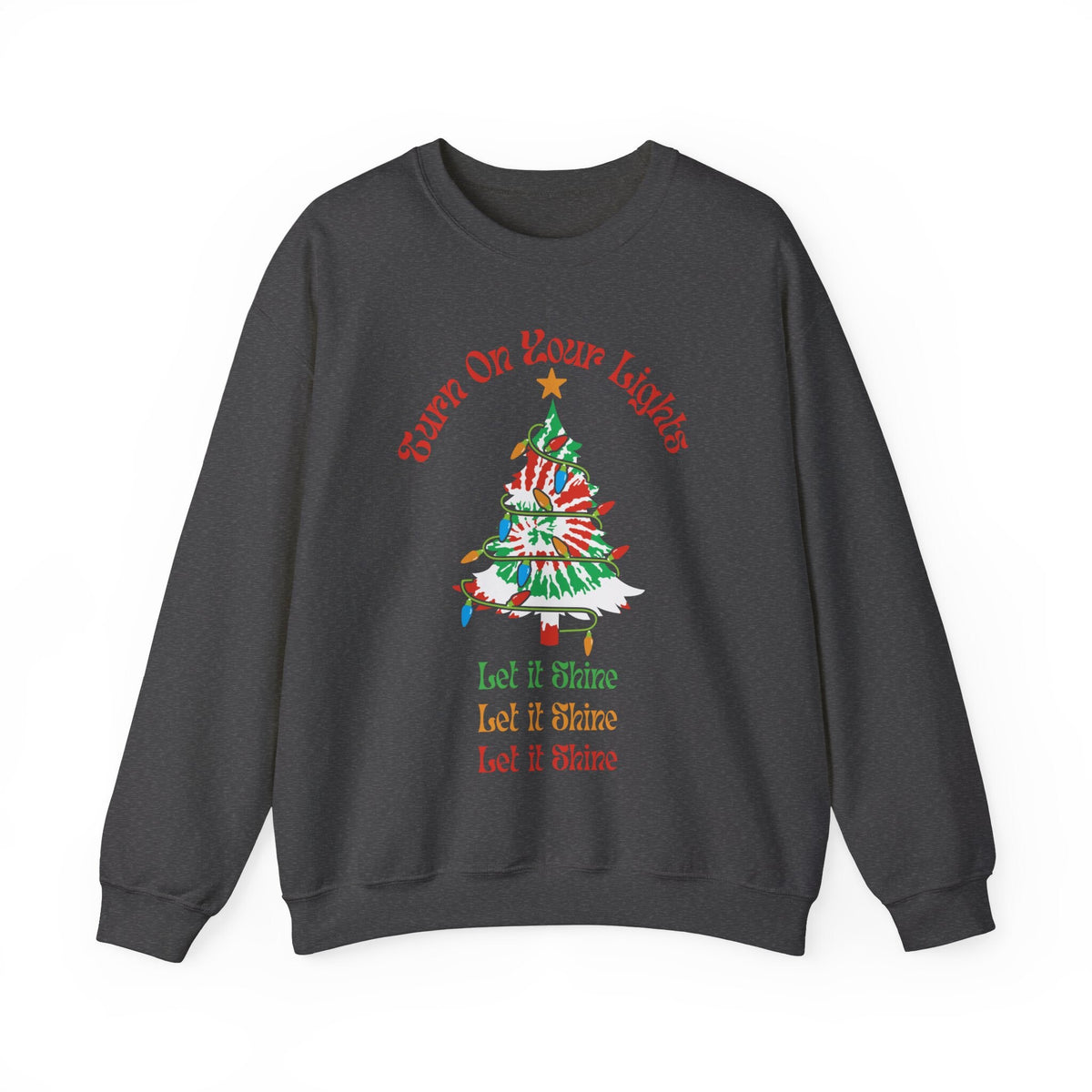 Tie Dye Christmas Tree Sweatshirt, Dead Holiday – alternate view 6