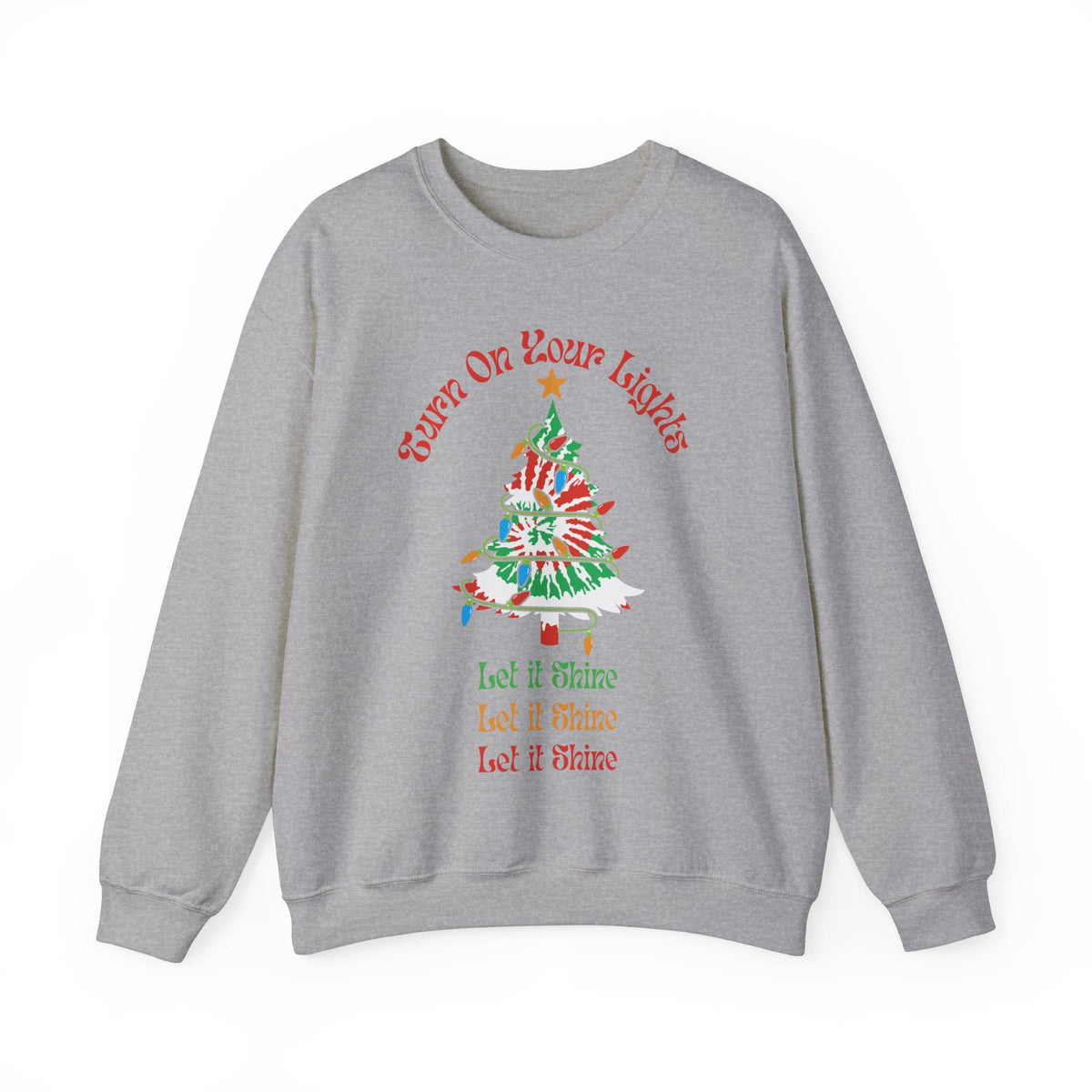 Tie Dye Christmas Tree Sweatshirt, Dead Holiday – alternate view 3