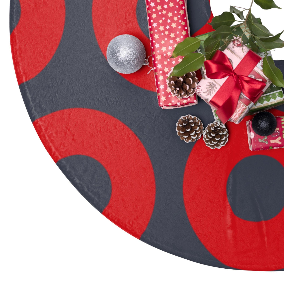 Phish Donut Pattern Tree Skirt, Festive Phish Christmas Holiday Decor – alternate view 2