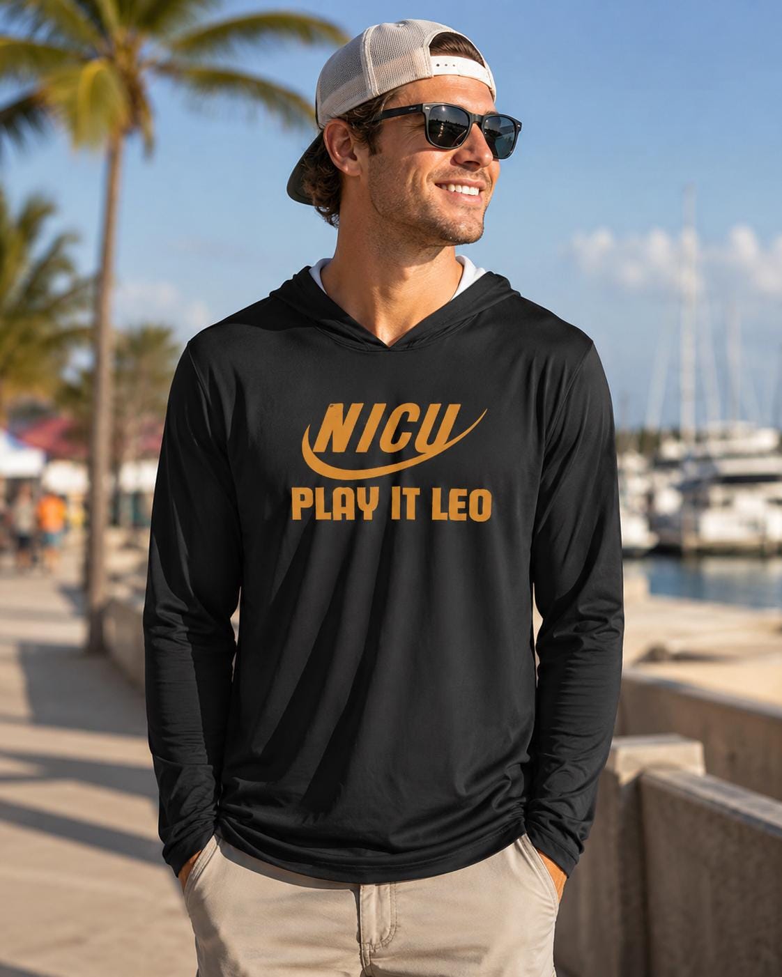 Play It Leo NICU Phish Performance Sun Hoodie | UPF 50+ Concert Shirt – alternate view 3