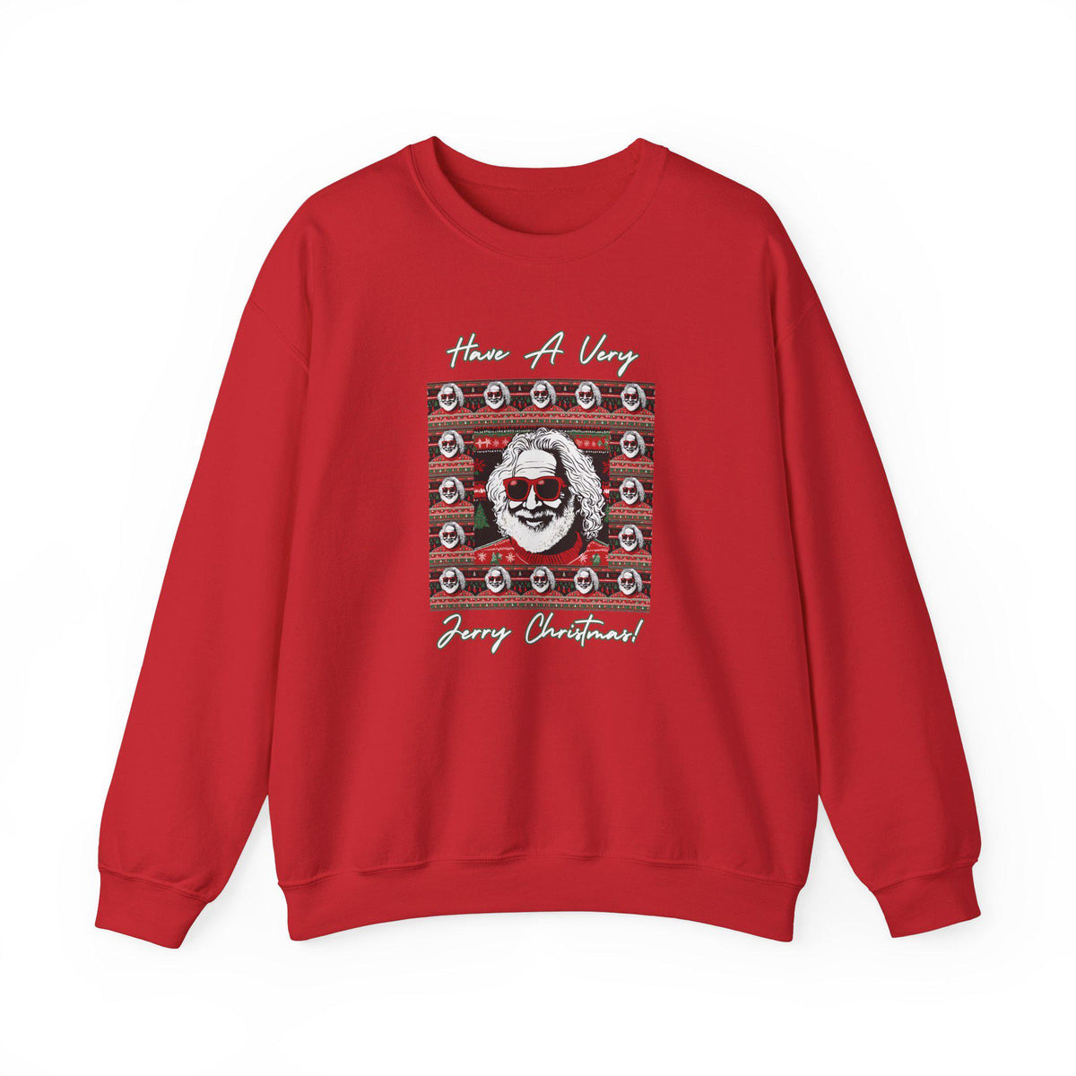 Garcia Santa Have a Very Jerry Christmas Holiday Ugly Christmas Sweater Unisex Heavy Blend™ Crewneck… – alternate view 2