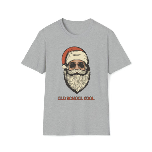 Santa Old School Cool Christmas Holiday T-Shirt