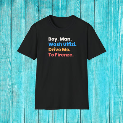 YEM Boy Man Wash Uffizi T-Shirt | Unisex Concert Tee – alternate view 6