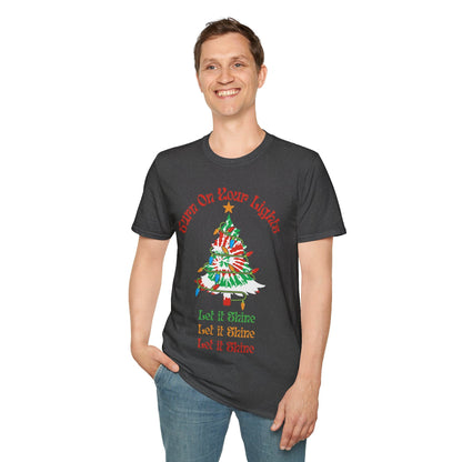 Tie Dye Christmas Tree Shirt: Deadhead Holiday Tee – alternate view 2