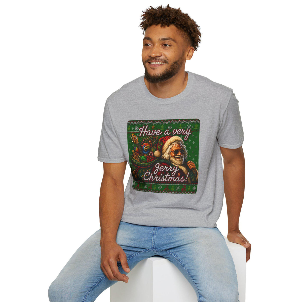 Have a Very Jerry Christmas Shirt. Garcia Santa Christmas T-Shirt. Holiday Jerry Shirt. – alternate view 9