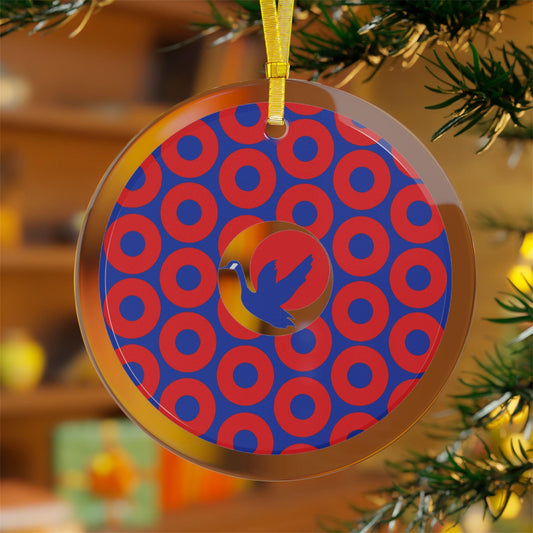 Phish Donuts Pattern and Goose Christmas Ornament, Band Fans Xmas Decor