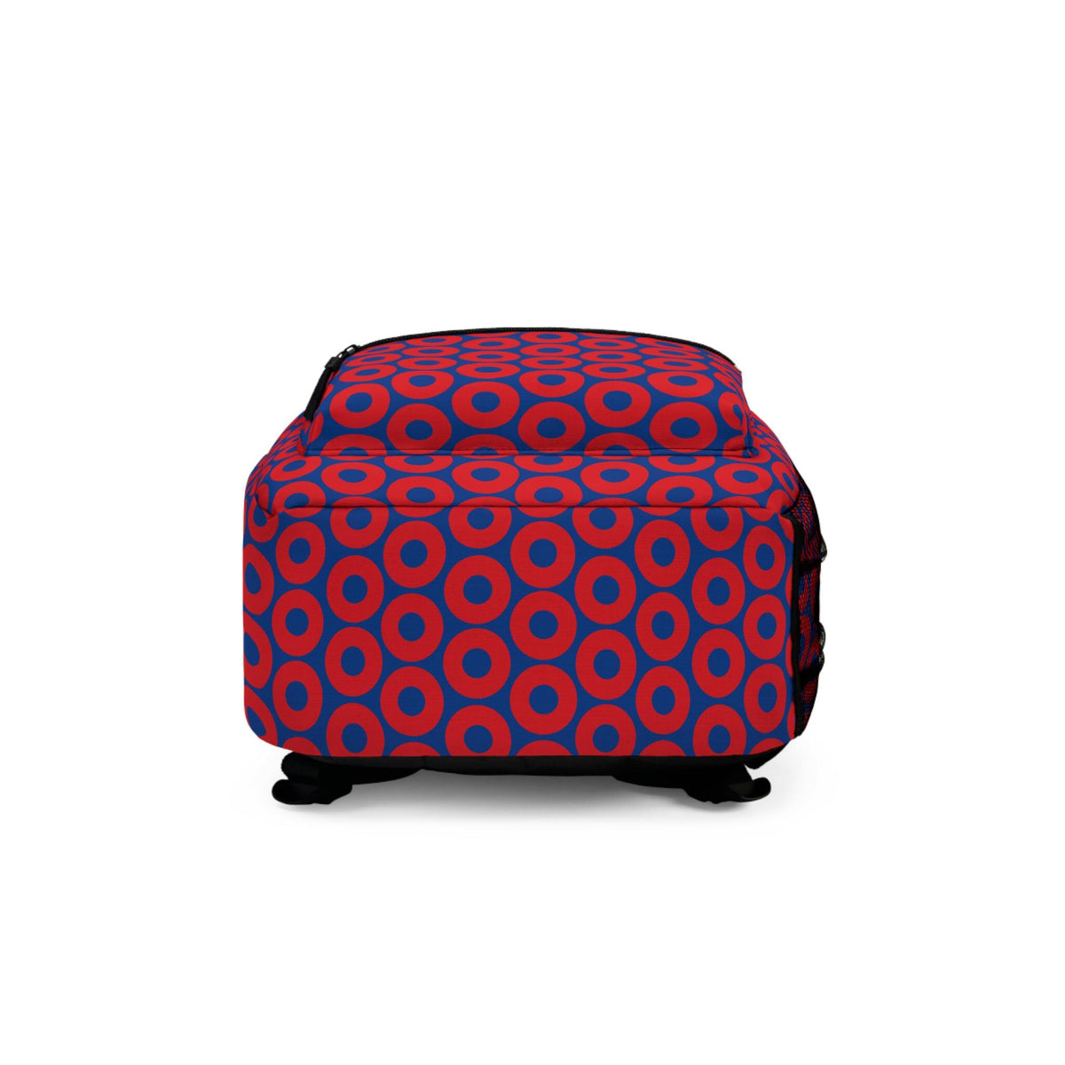 Red and Blue Phish Donut Pattern Backpack – alternate view 5