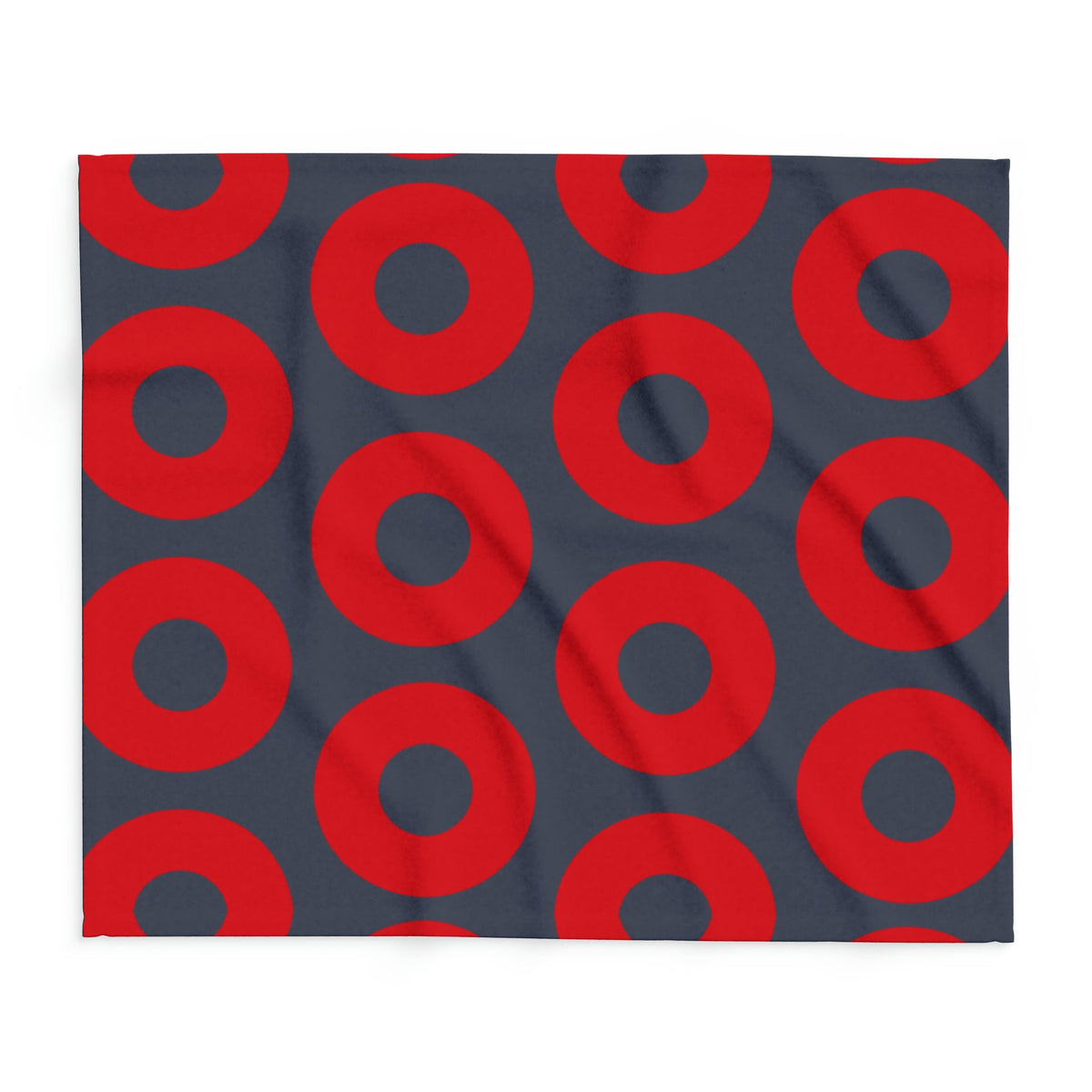 Phish Donuts Fleece Blanket: Red Pattern Throw – alternate view 3