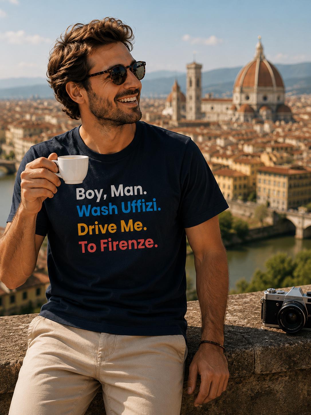 YEM Boy Man Wash Uffizi T-Shirt | Unisex Concert Tee – alternate view 2