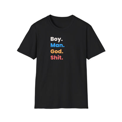 Boy Man God Shit Shirt, YEM Lot Shirt, Unisex Sizing – alternate view 6