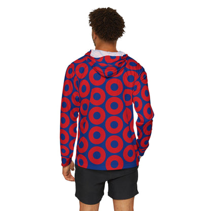 Red & Blue Fishman Donut UPF 50+ Performance Sun Hoodie – alternate view 9
