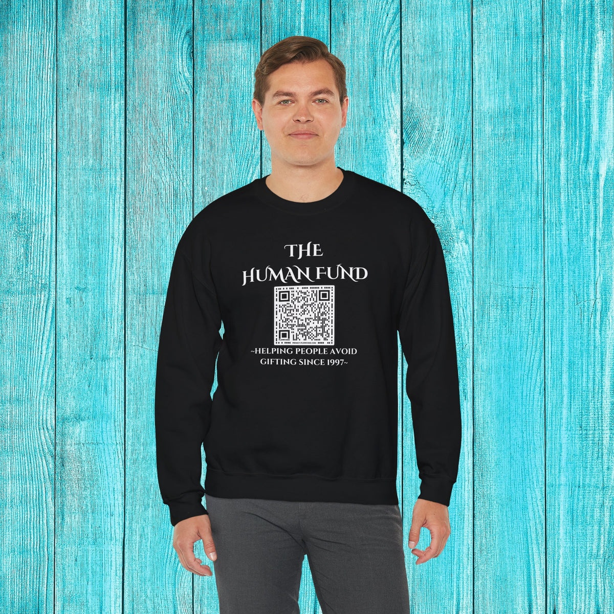 The Human Fund Sweatshirt: Funny Costanza Crewneck – alternate view 8