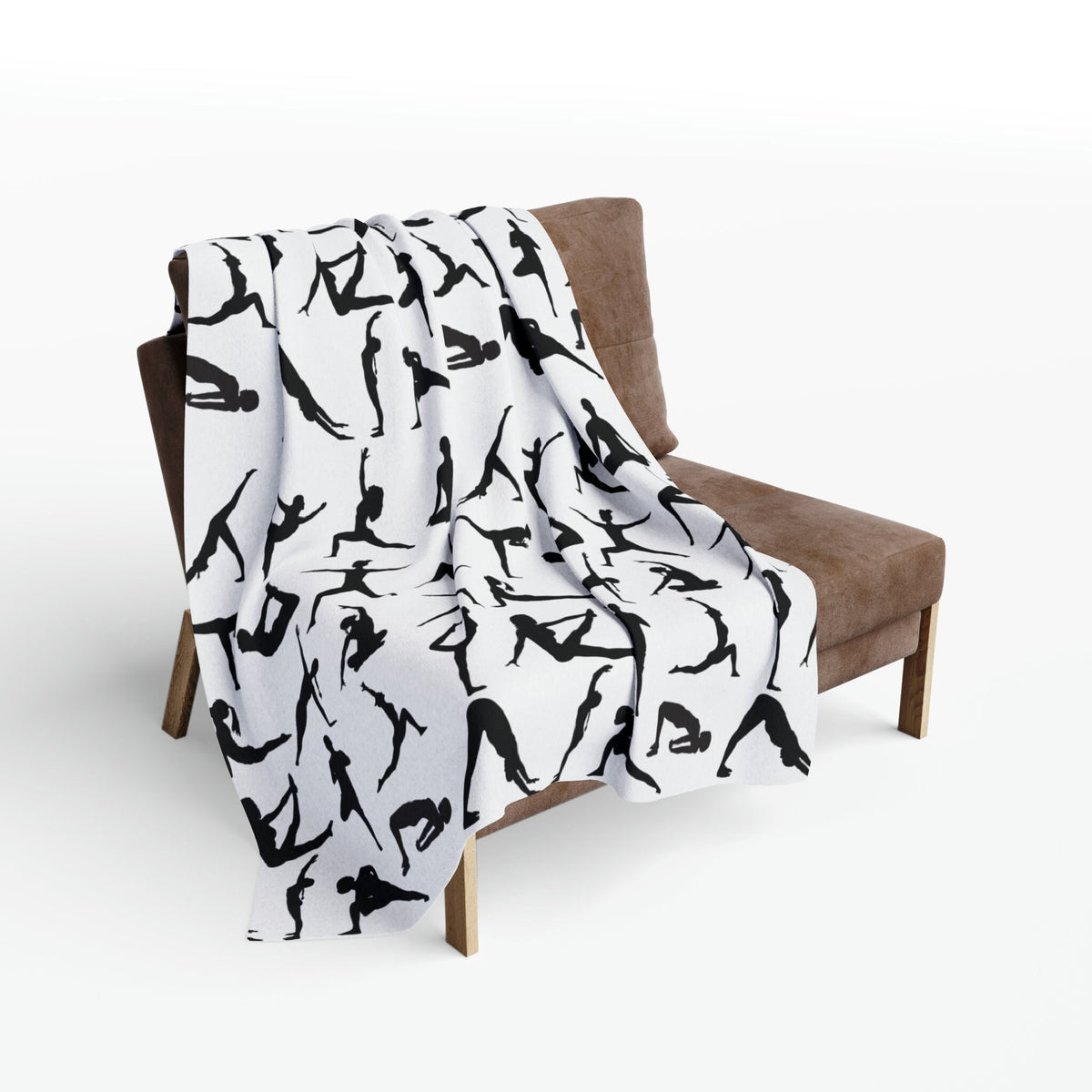 Yoga Blanket: Pose Print Fleece Blanket (50"x60")