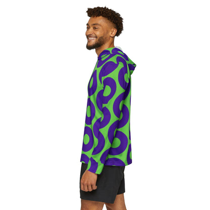 Green & Purple Fishman Donut UPF 50+ Performance Sun Hoodie – alternate view 3