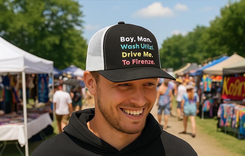 YEM Embroidered Trucker Hat | Phish Inspired Snapback | Festival Hat – alternate view 2