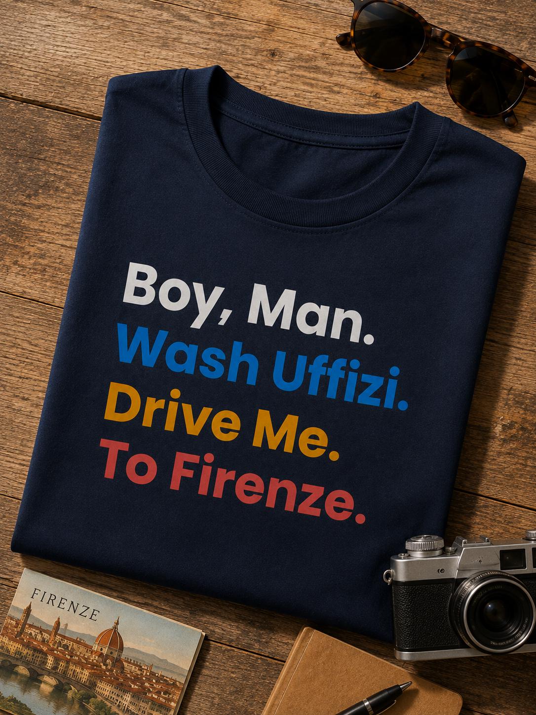 YEM Boy Man Wash Uffizi T-Shirt | Unisex Concert Tee – alternate view 3