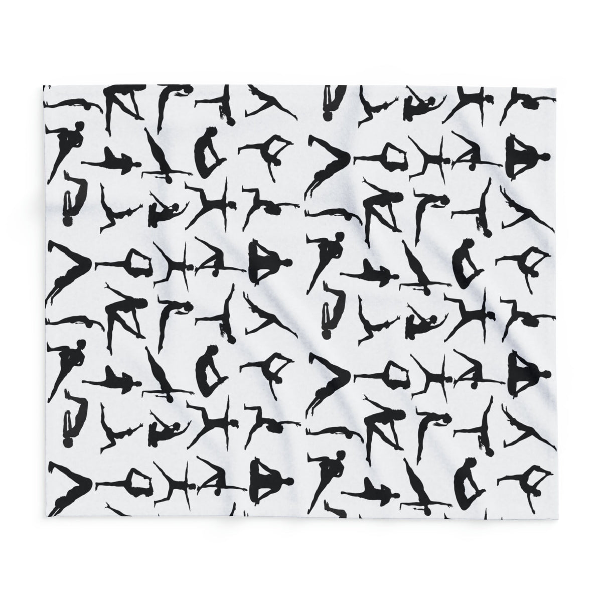 Yoga Blanket: Pose Print Fleece Blanket (50"x60") – alternate view 3