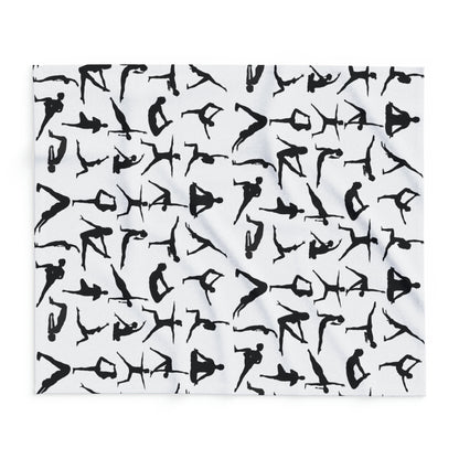 Yoga Blanket: Pose Print Fleece Blanket (50"x60") – alternate view 3