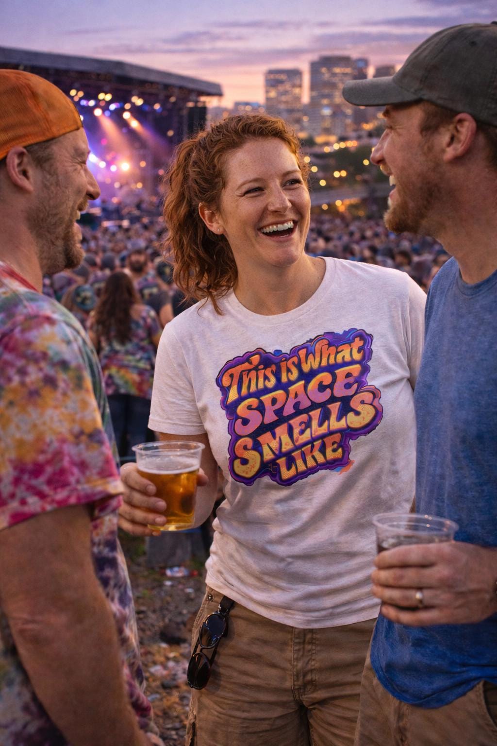 S.A.N.T.O.S. Phish Tri-Blend T-Shirt | Retro Lot Tee | Jam Band Concert Shirt – alternate view 3