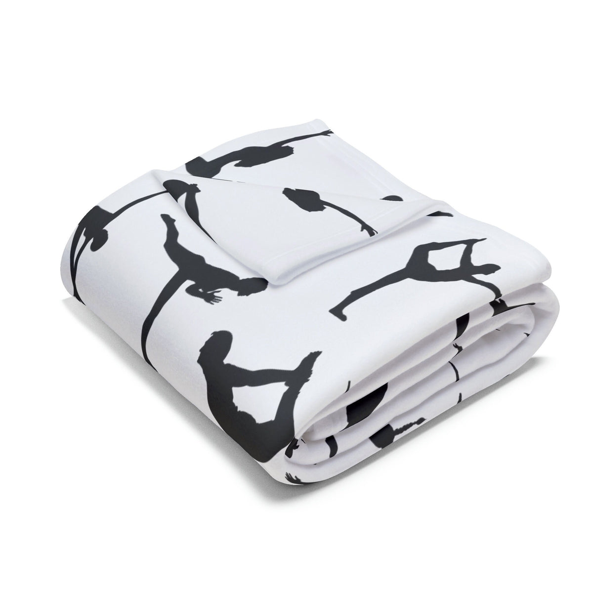 Yoga Blanket: Pose Print Fleece Blanket (50"x60") – alternate view 4