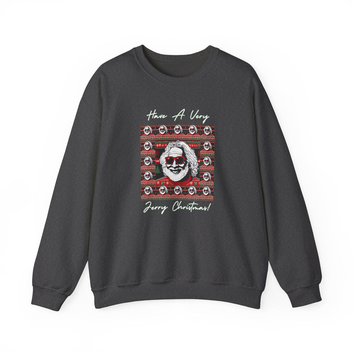 Garcia Santa Have a Very Jerry Christmas Holiday Ugly Christmas Sweater Unisex Heavy Blend™ Crewneck… – alternate view 3