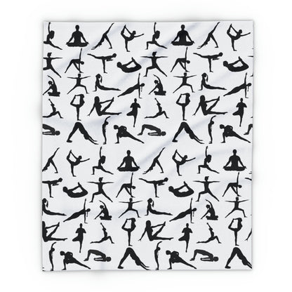 Yoga Blanket: Pose Print Fleece Blanket (50"x60") – alternate view 2