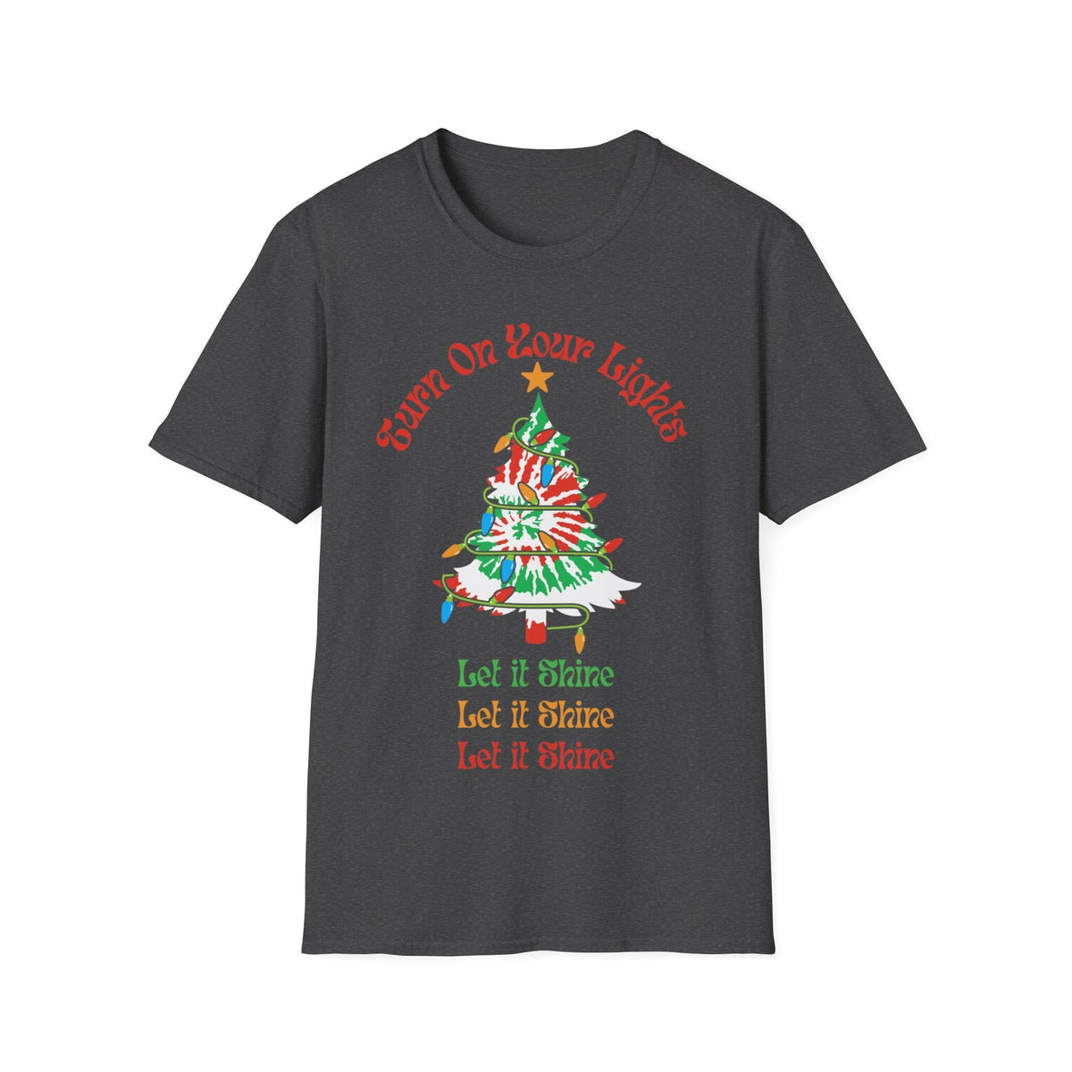 Tie Dye Christmas Tree Shirt: Deadhead Holiday Tee