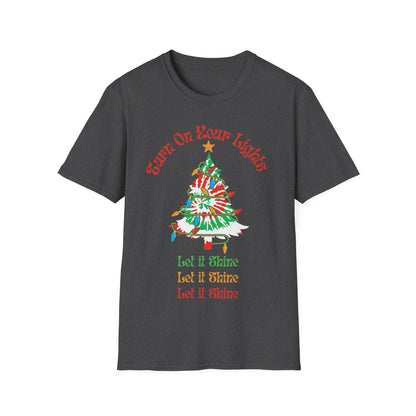 Tie Dye Christmas Tree Shirt: Deadhead Holiday Tee