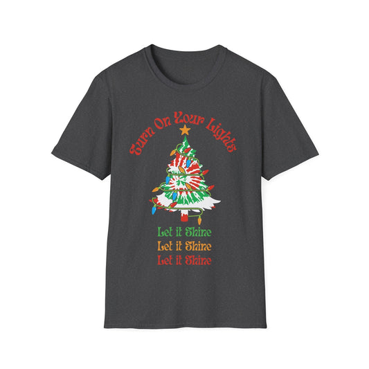 Tie Dye Christmas Tree Shirt: Deadhead Holiday Tee