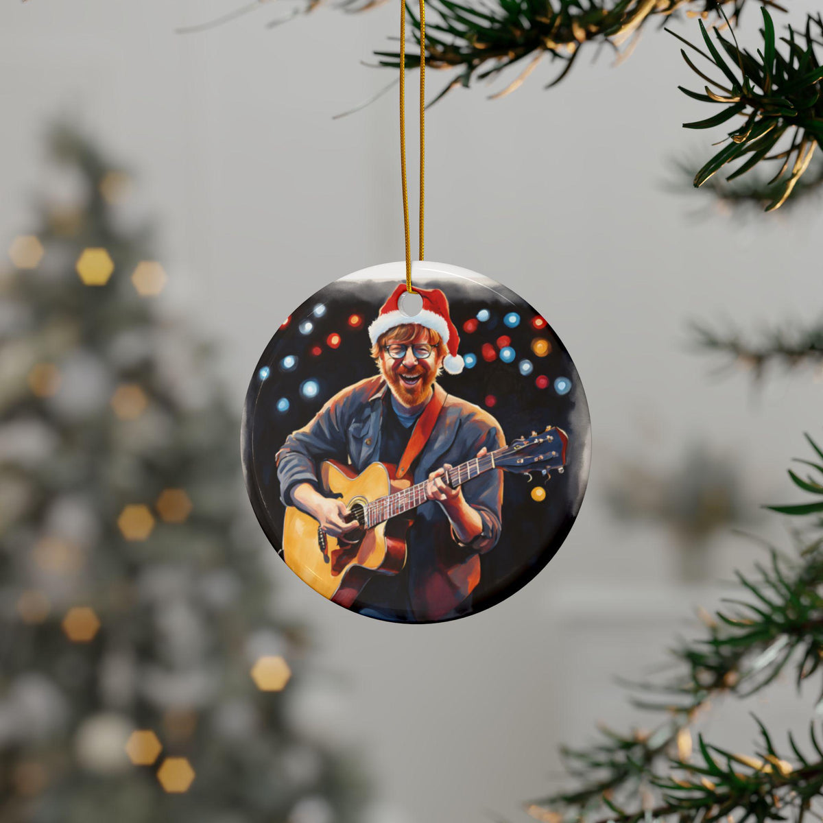 Merry Phishmas! Trey Santa Double-Sided Ceramic Ornament. Phish Christmas ornament. Available…