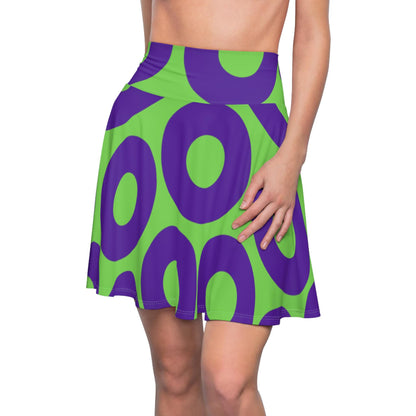 Green & Purple Phish Donut Skater Skirt | Women’s Fishman Festival Skirt