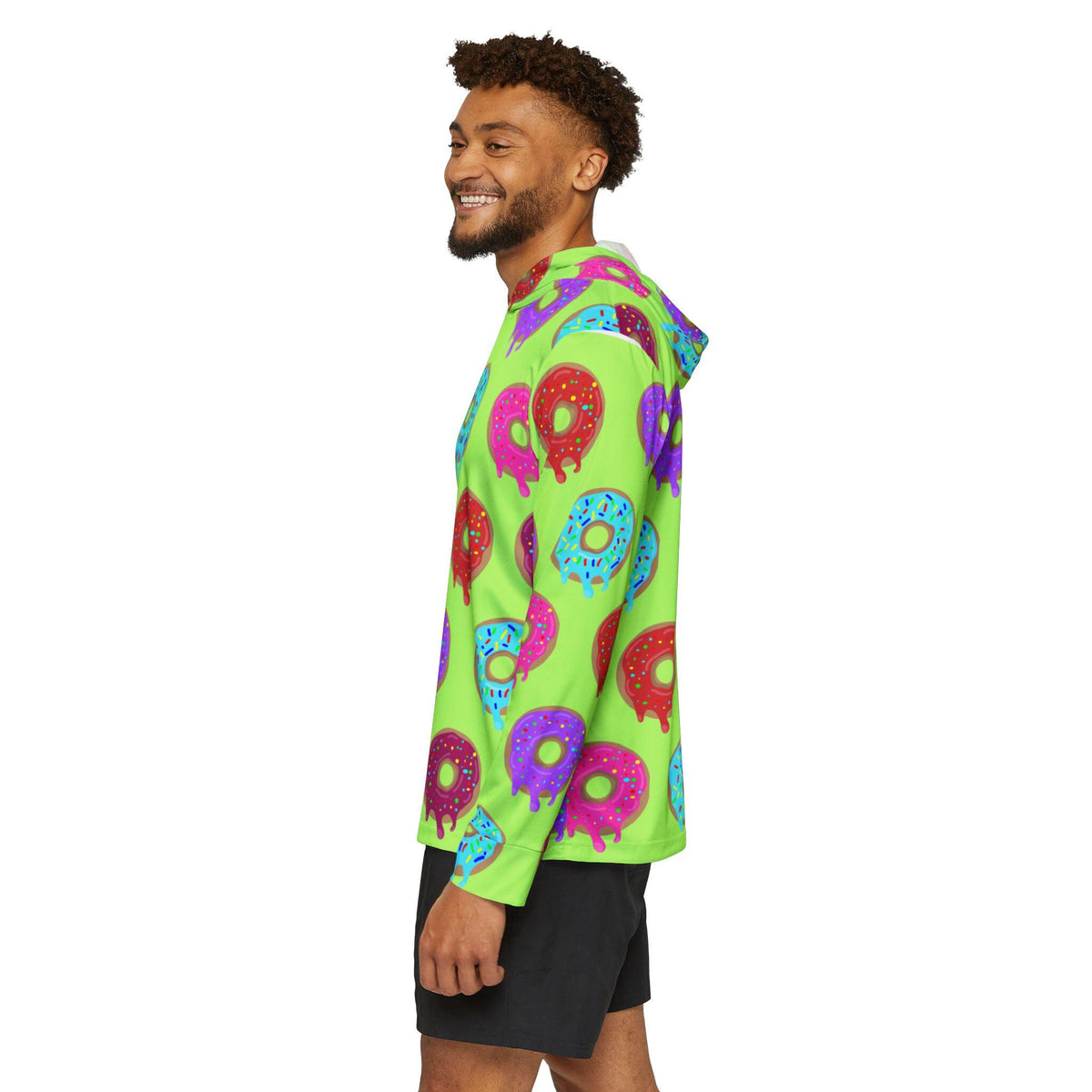 Fishman Donuts Drippy Donuts UPF 50+ Performance Hoodie – alternate view 5