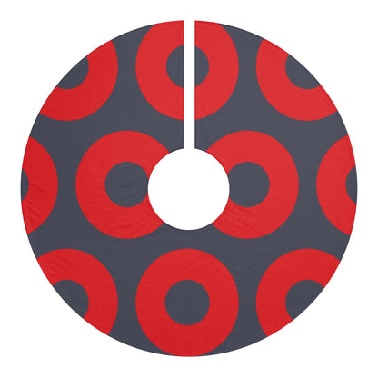 Phish Donut Pattern Tree Skirt, Festive Phish Christmas Holiday Decor – alternate view 3