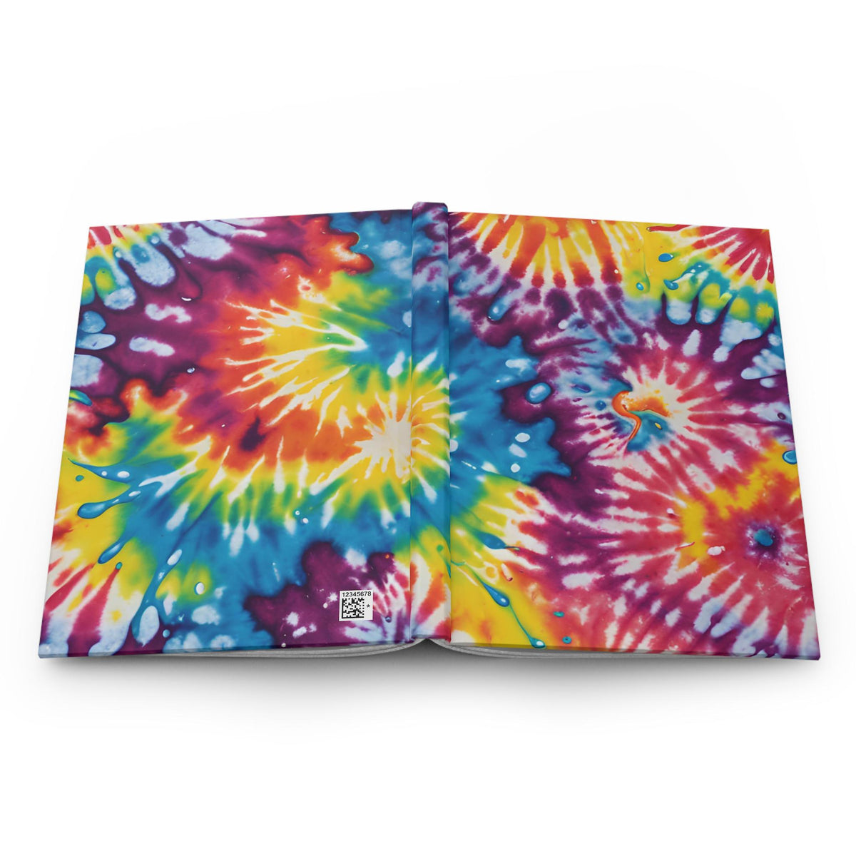 Tie Dye Hardcover Journal, Hippie Notebook, Concert Book – alternate view 5