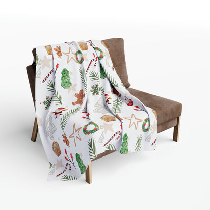 Festive Holiday Christmas Arctic Fleece Blanket – alternate view 4