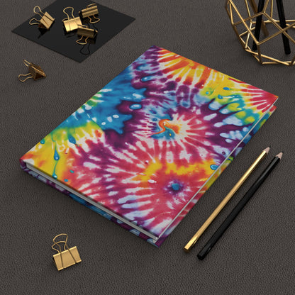 Tie Dye Hardcover Journal, Hippie Notebook, Concert Book – alternate view 2
