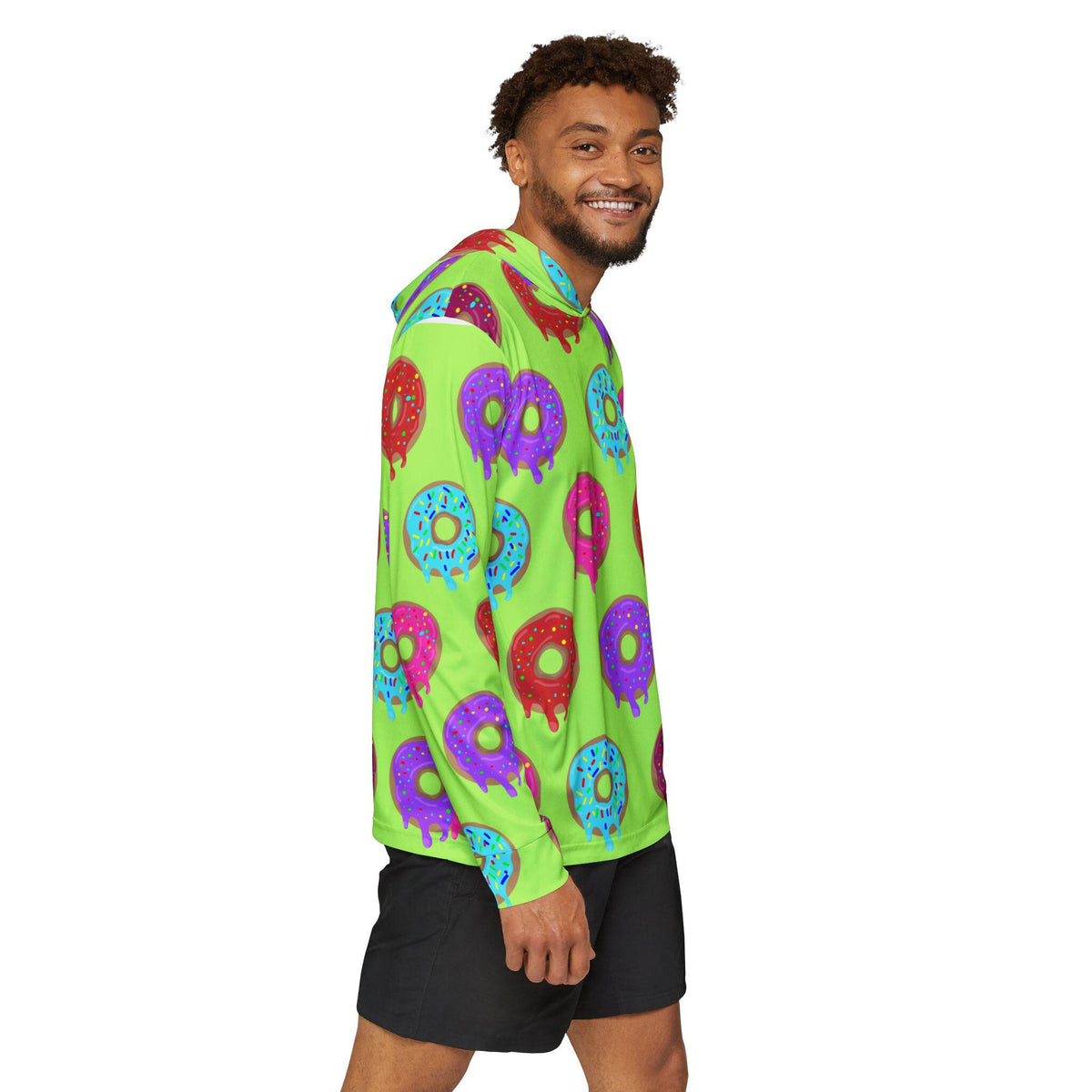 Fishman Donuts Drippy Donuts UPF 50+ Performance Hoodie – alternate view 6