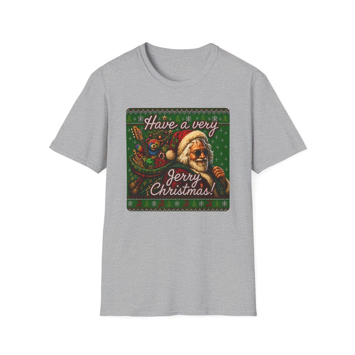 Have a Very Jerry Christmas Shirt. Garcia Santa Christmas T-Shirt. Holiday Jerry Shirt. – alternate view 6