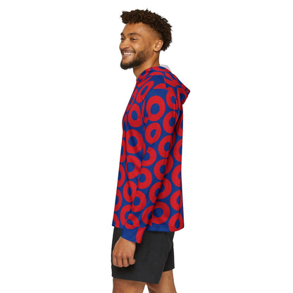 Red & Blue Fishman Donut UPF 50+ Performance Sun Hoodie – alternate view 8