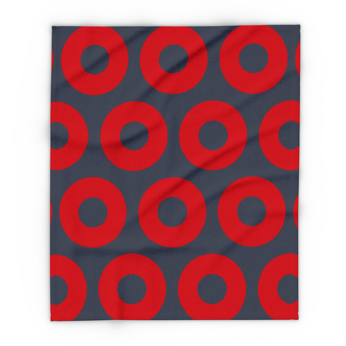 Phish Donuts Fleece Blanket: Red Pattern Throw – alternate view 2
