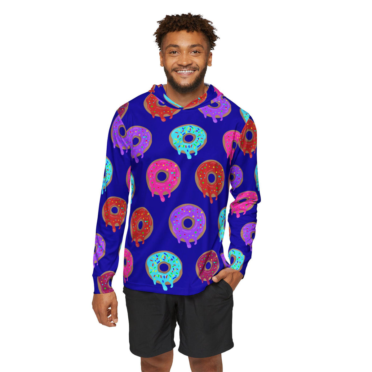 Phish Fishman Donuts UPF 50+ Performance Hoodie – alternate view 3