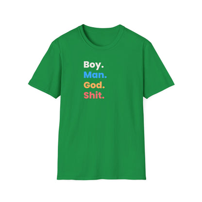 Boy Man God Shit Shirt, YEM Lot Shirt, Unisex Sizing – alternate view 4