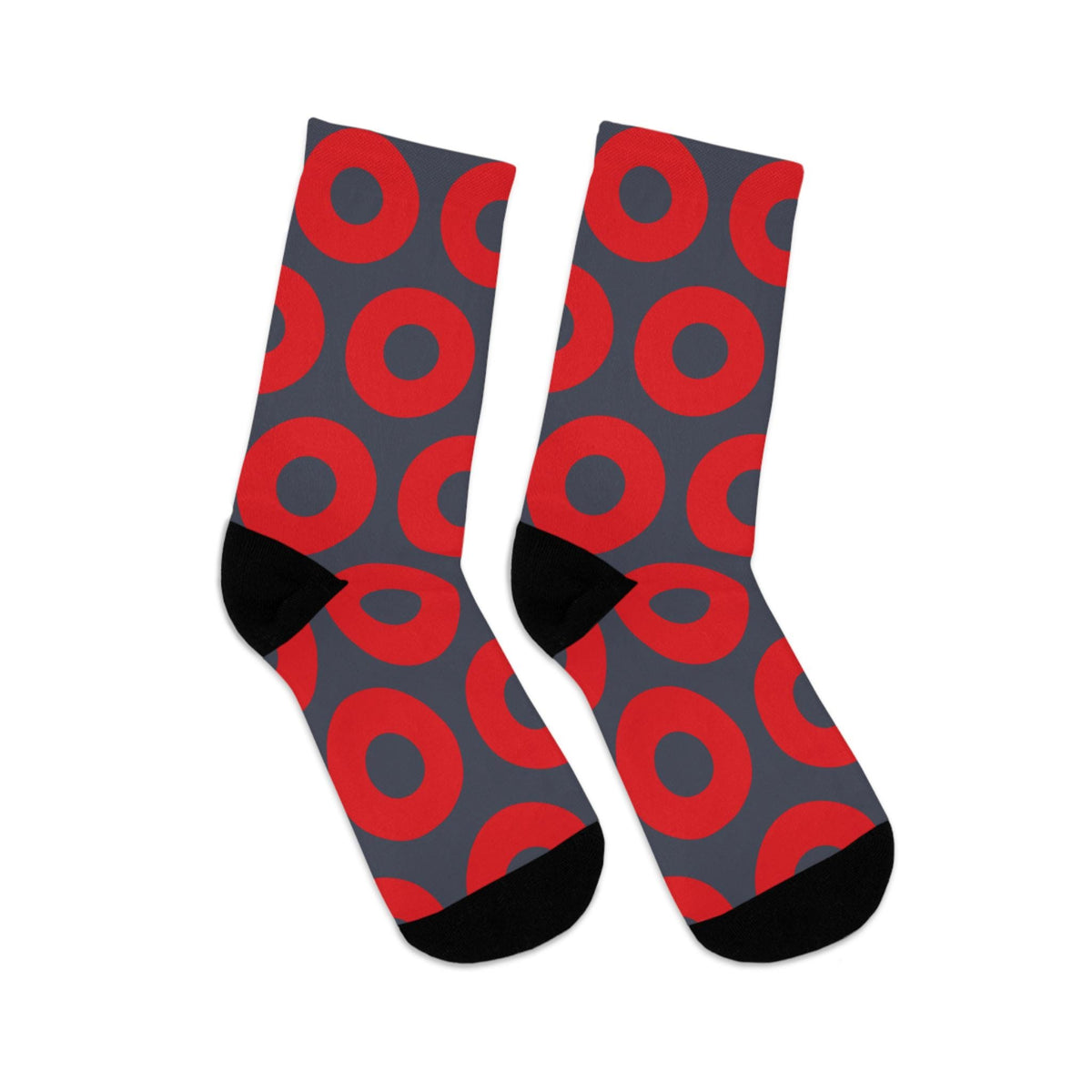 Red & Blue Fishman Donut Crew Socks – alternate view 9