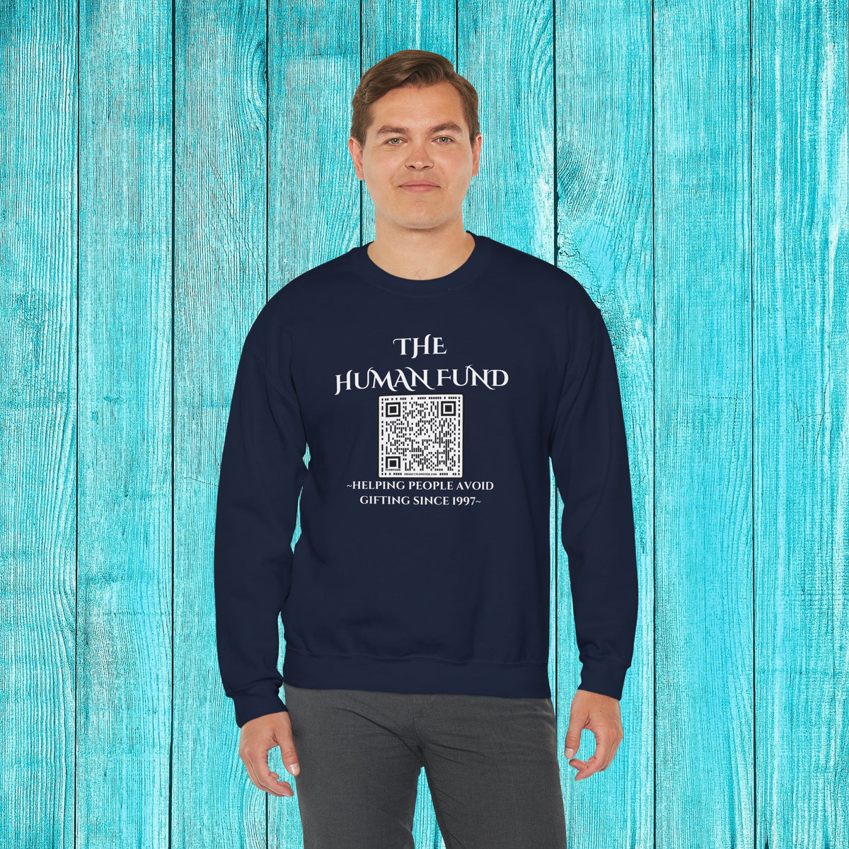 The Human Fund Sweatshirt: Funny Costanza Crewneck – alternate view 5